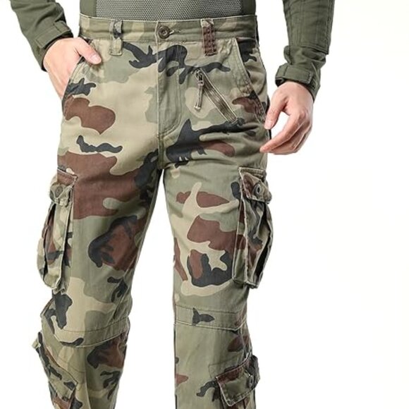100% Cotton Pants with 8 Pockets(No Belt) - Picture 1 of 6